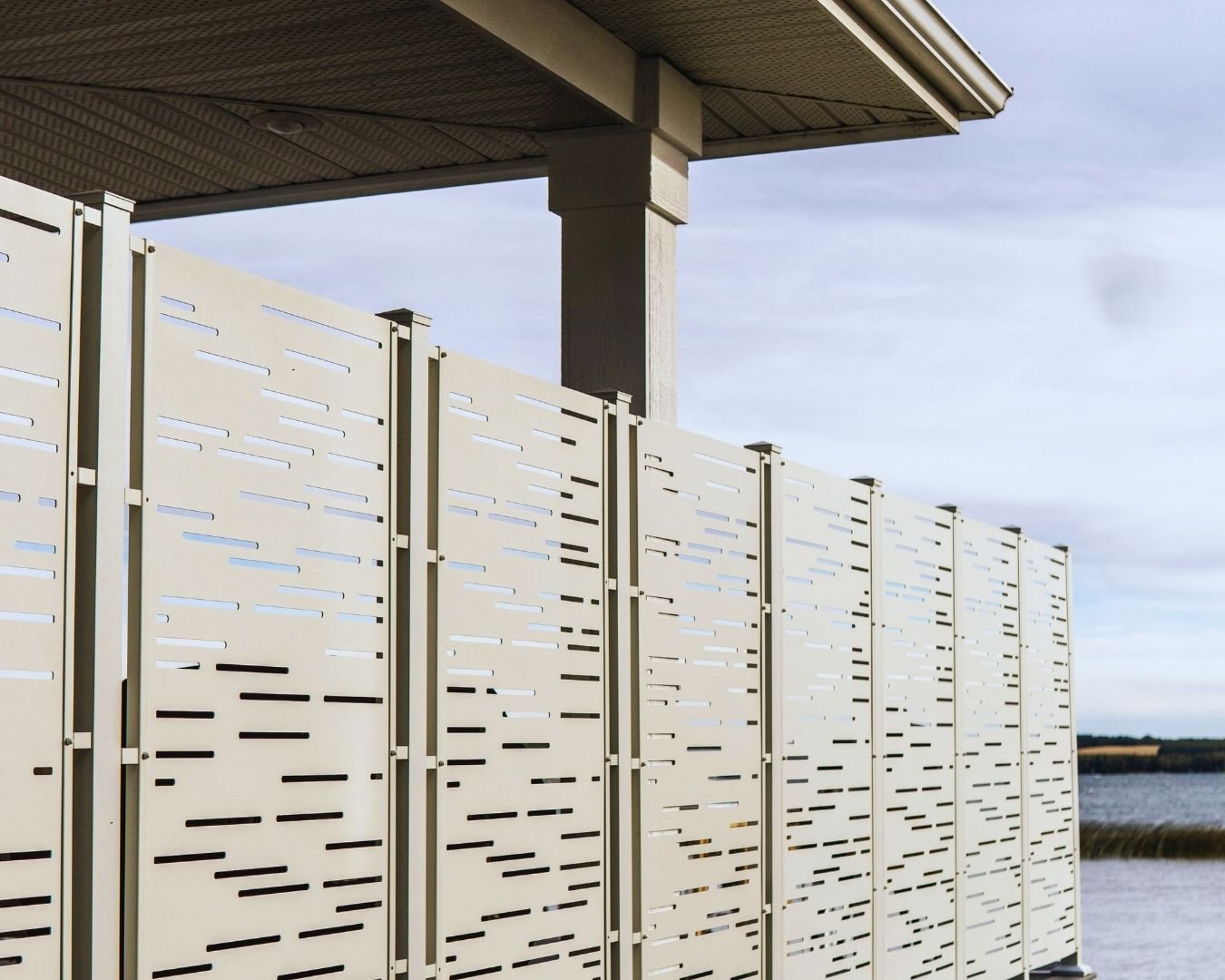 Privacy Screens on a deck outdoors