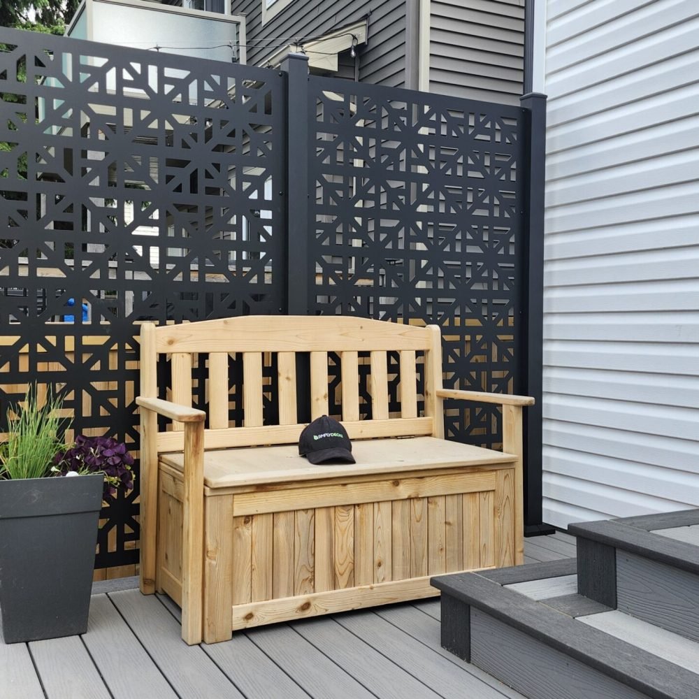 Patio Privacy Screen by Simply Decks in Edmonton